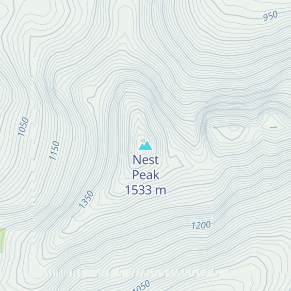 Map of Nest Peak