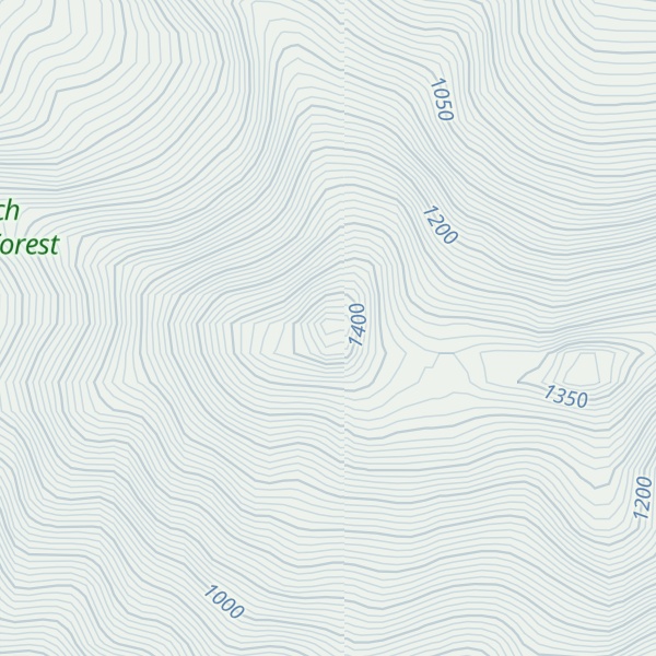 Map of Mount Alpenglow
