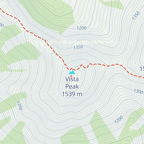 Map of Vista Peak