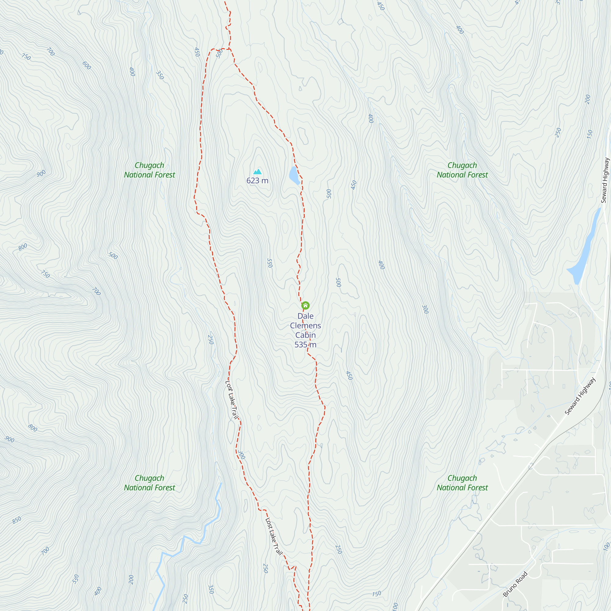 Dale Clemens Cabin map