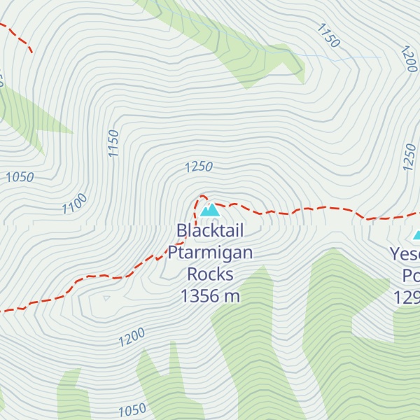 Map of Blacktail Ptarmigan Rocks