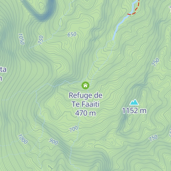 Map of Refuge de Te Faaiti