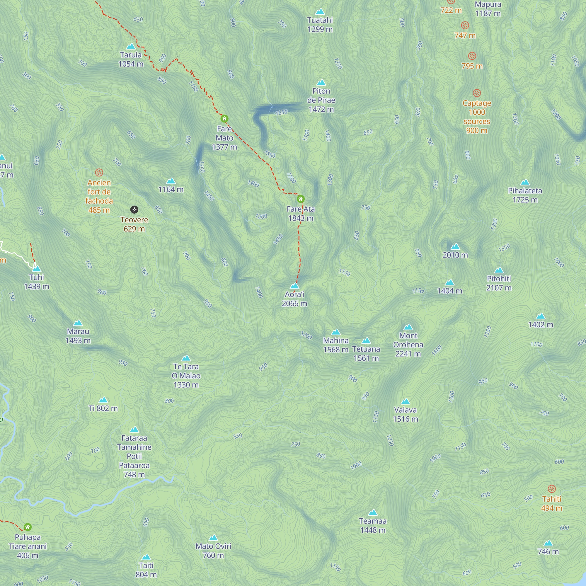 Fare Moana map