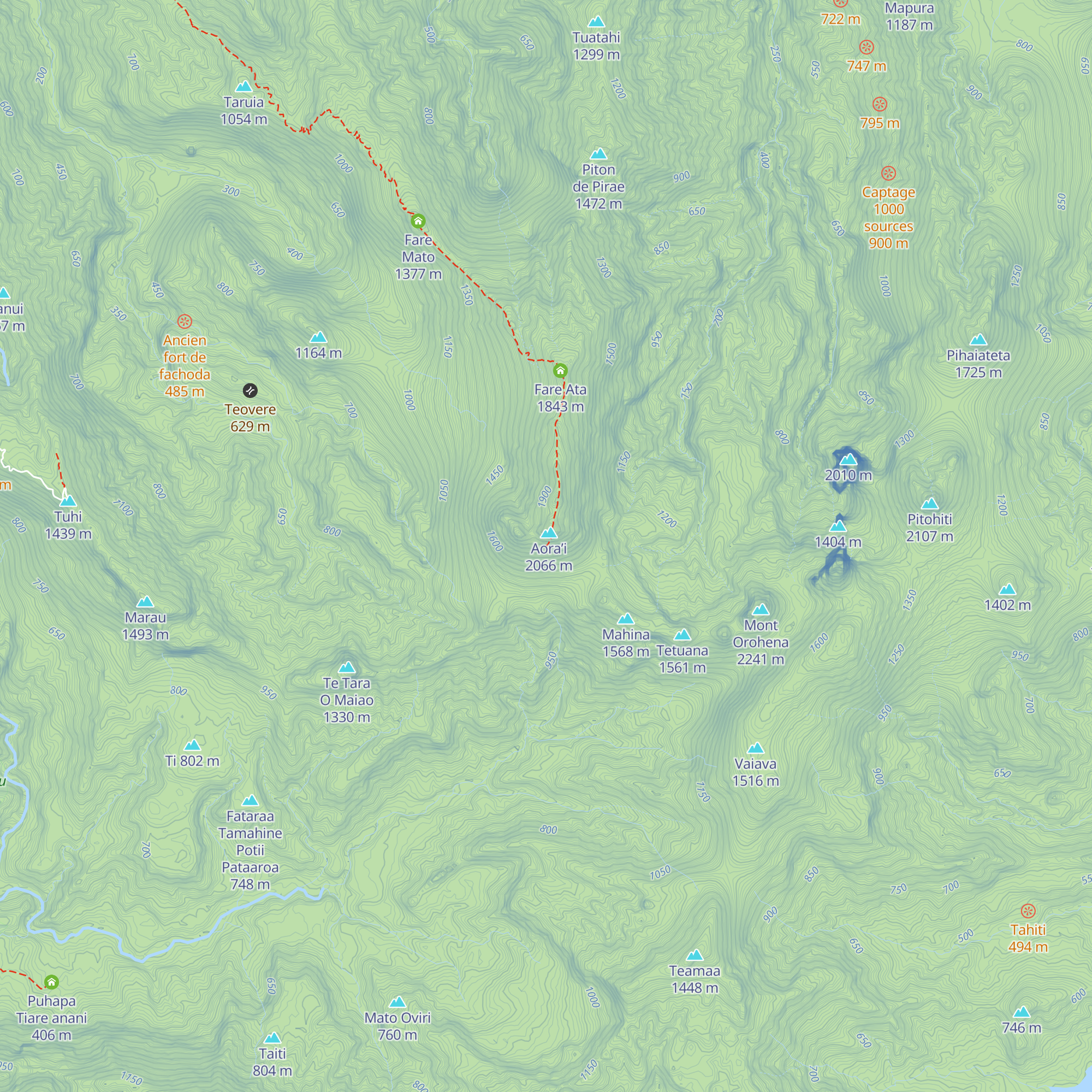 Fare Moana map