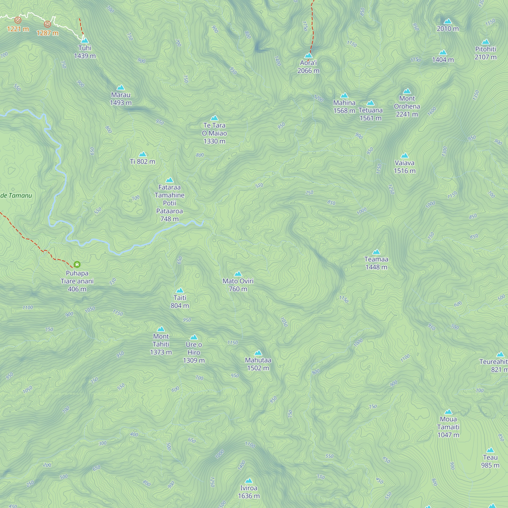 Fare Rupe map