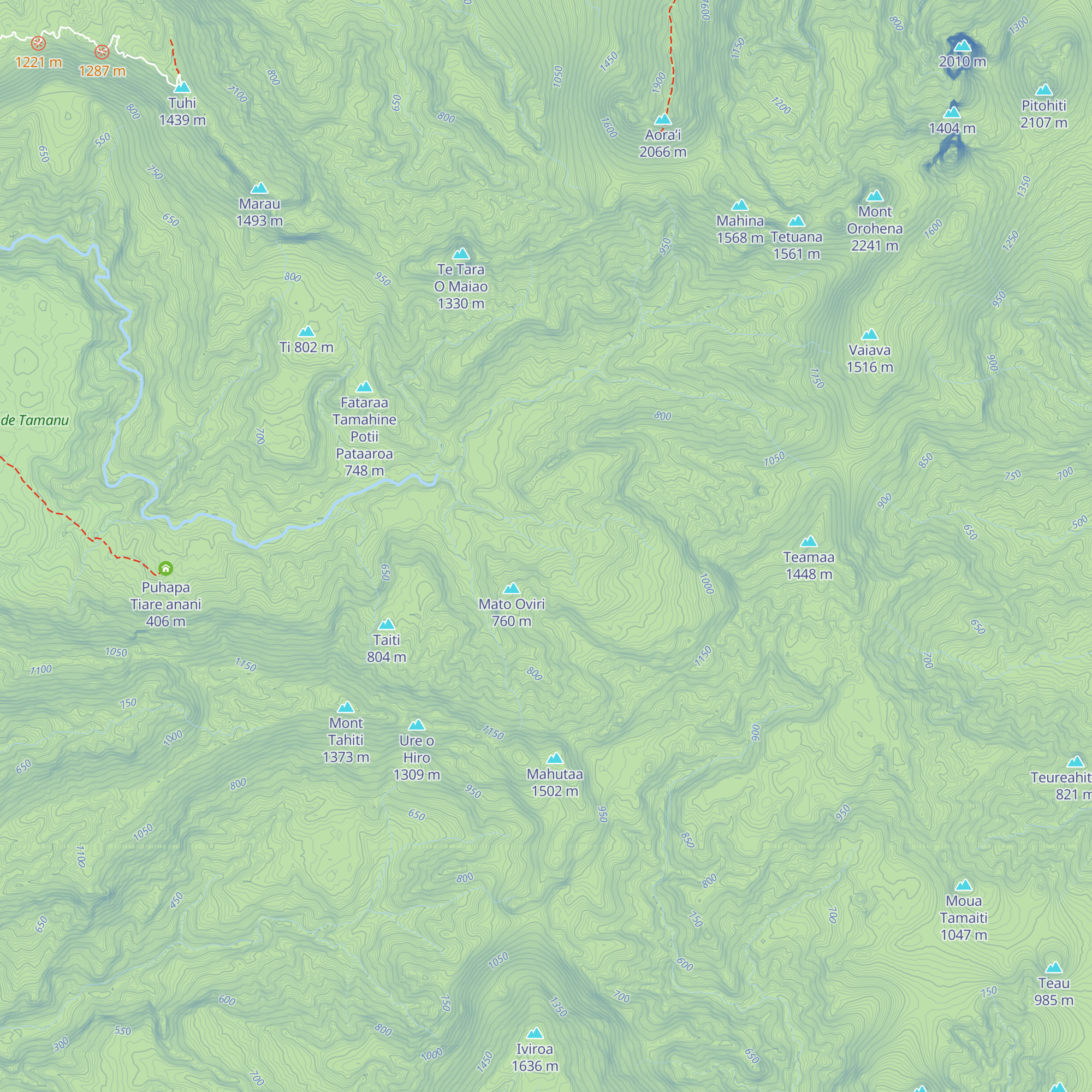 Fare Rupe map
