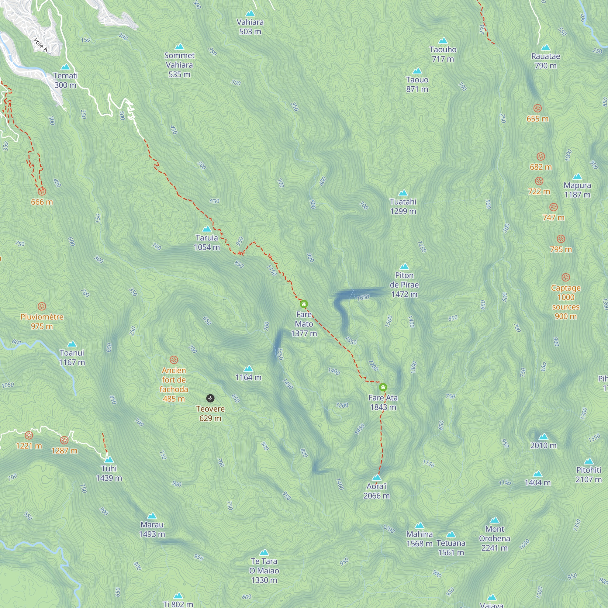 Fare Mato map