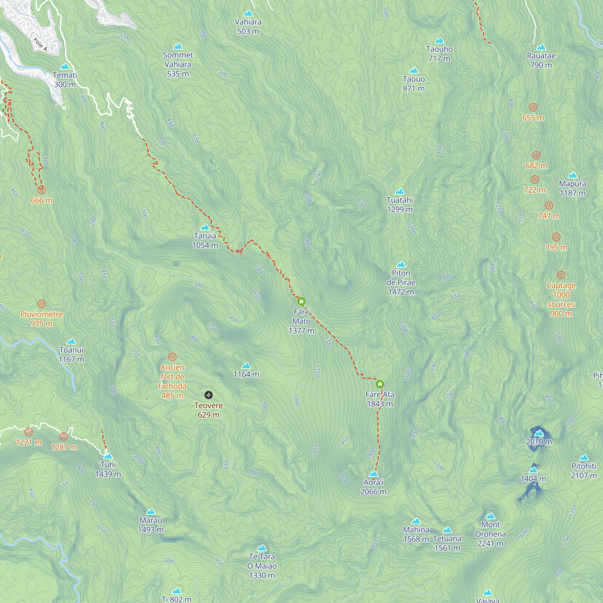 Fare Mato map