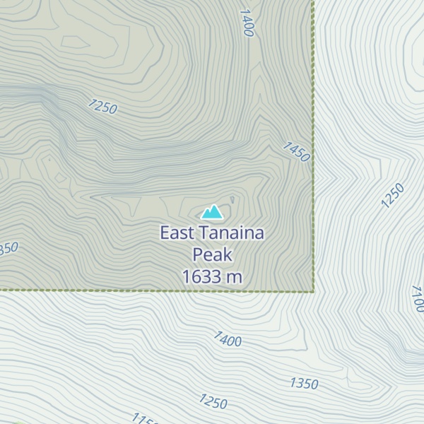 Map of East Tanaina Peak