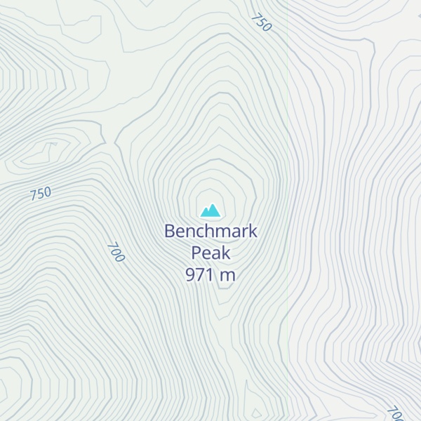 Map of Benchmark Peak