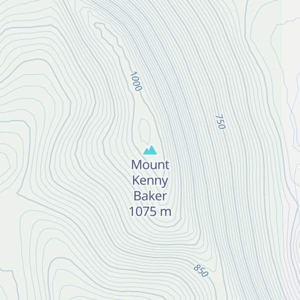 Map of Mount Kenny Baker