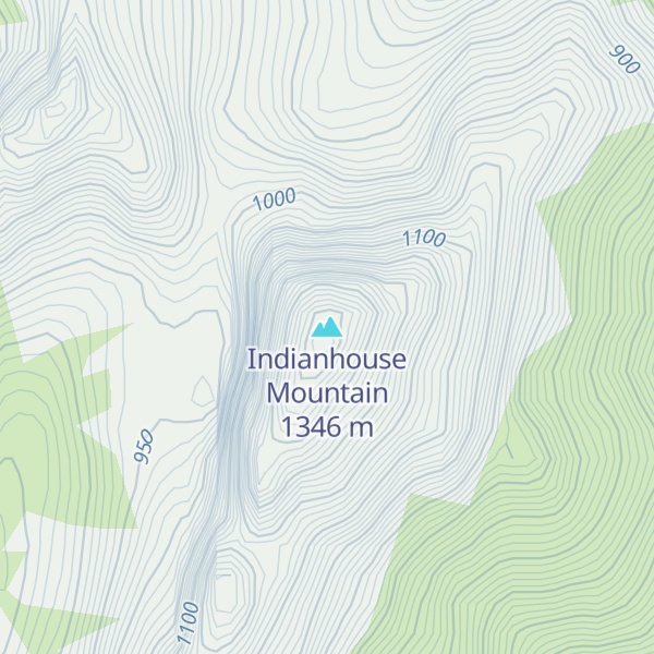 Map of Indianhouse Mountain