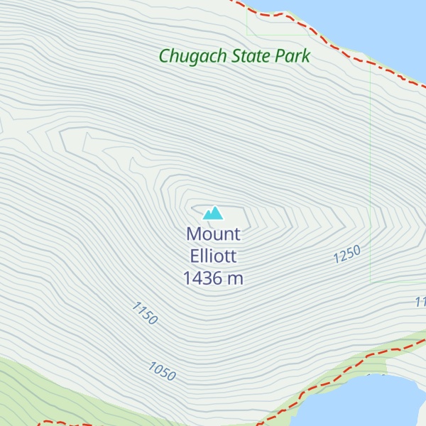 Map of Mount Elliott