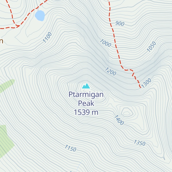 Map of Ptarmigan Peak