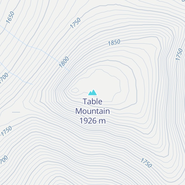 Map of Table Mountain