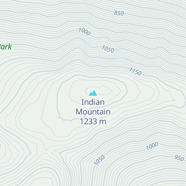 Map of Indian Mountain