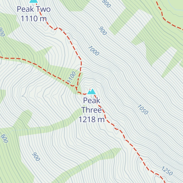 Map of Peak Three