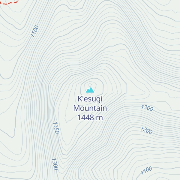 Map of K'esugi Mountain
