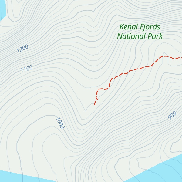 Map of Exit Glacier