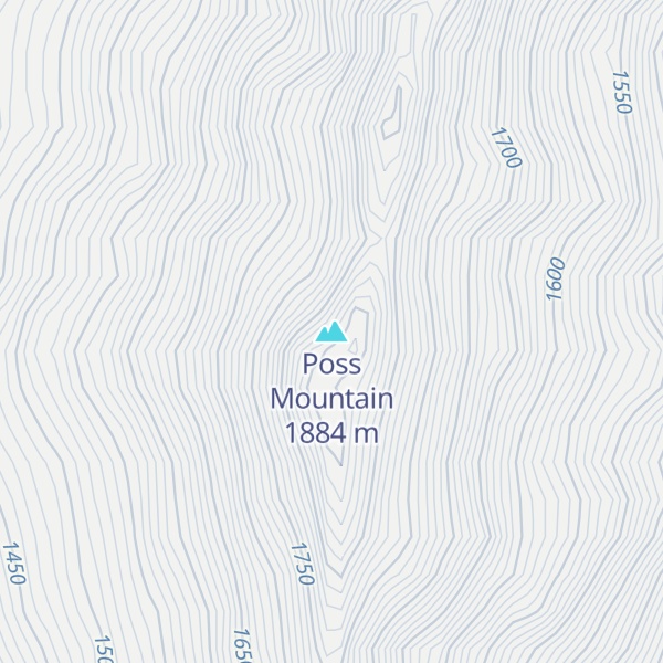 Map of Poss Mountain