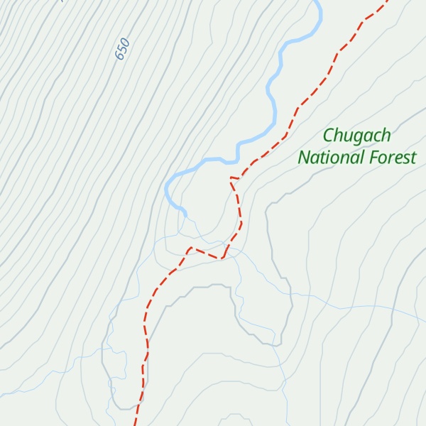 Map of East Creek Cabin
