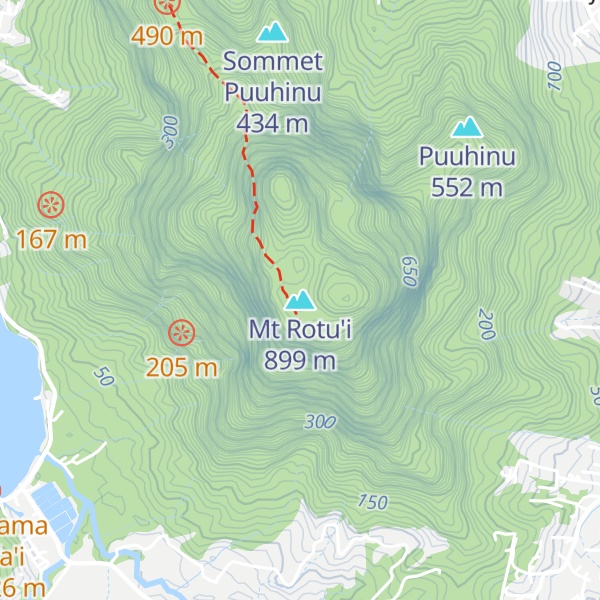 Map of Mt Rotu'i