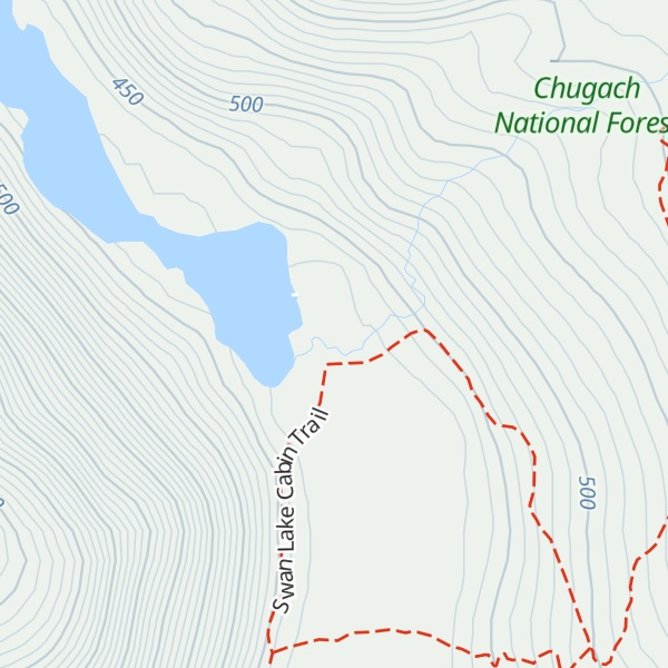 Map of Swan Lake Cabin