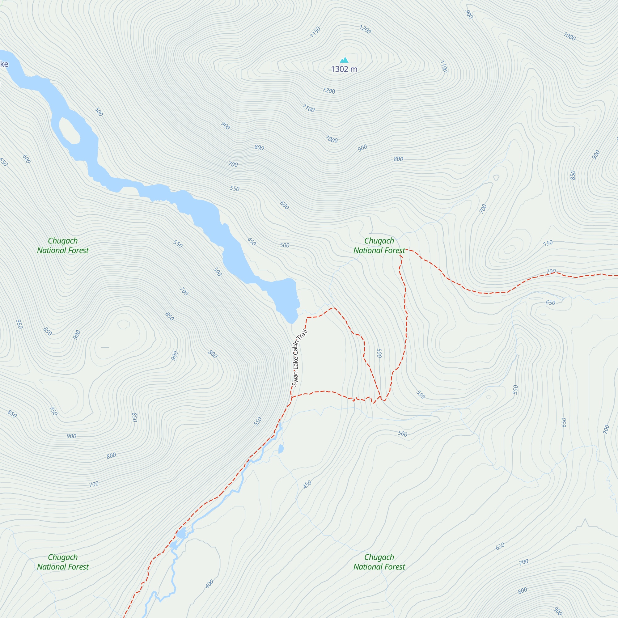 Swan Lake Cabin map