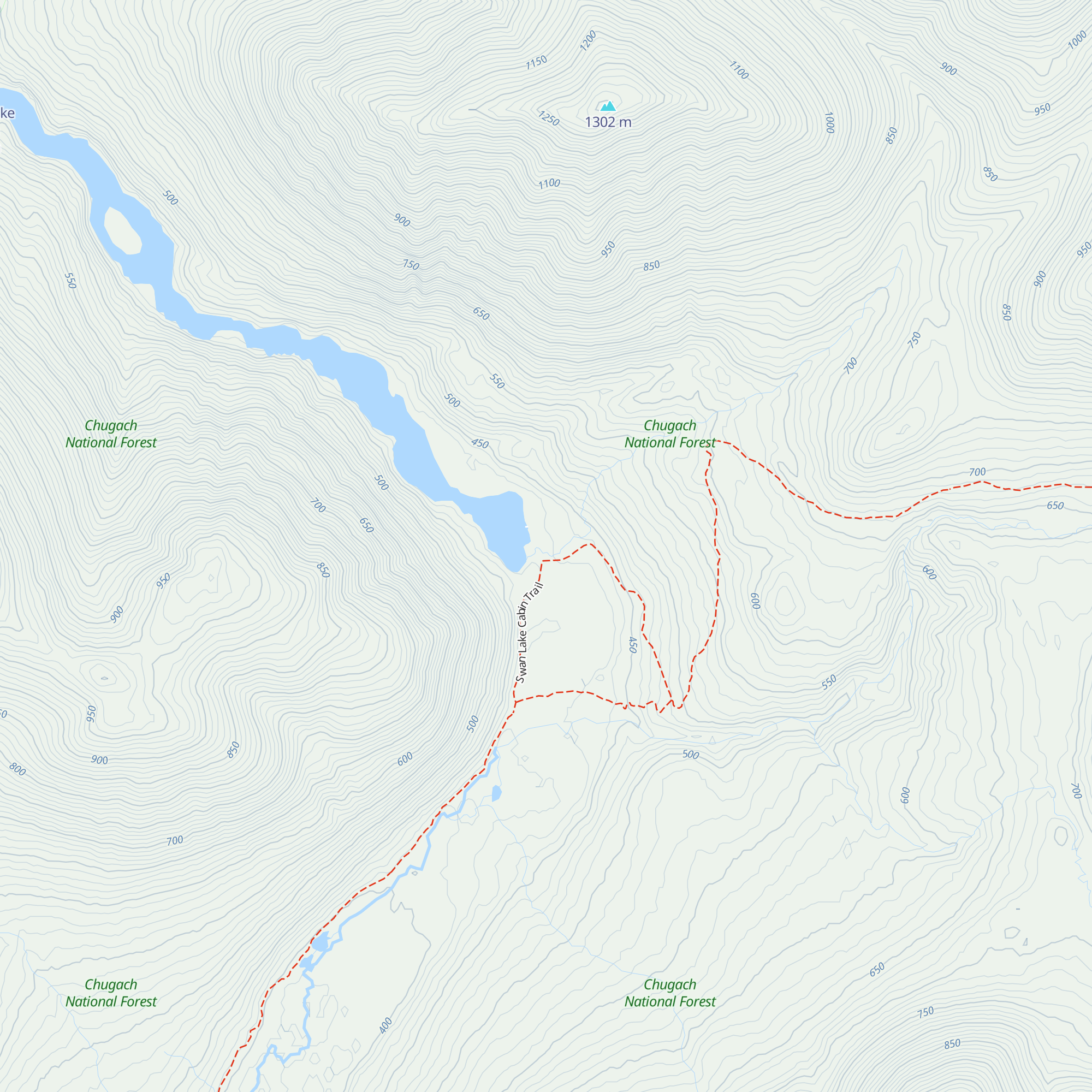 Swan Lake Cabin map