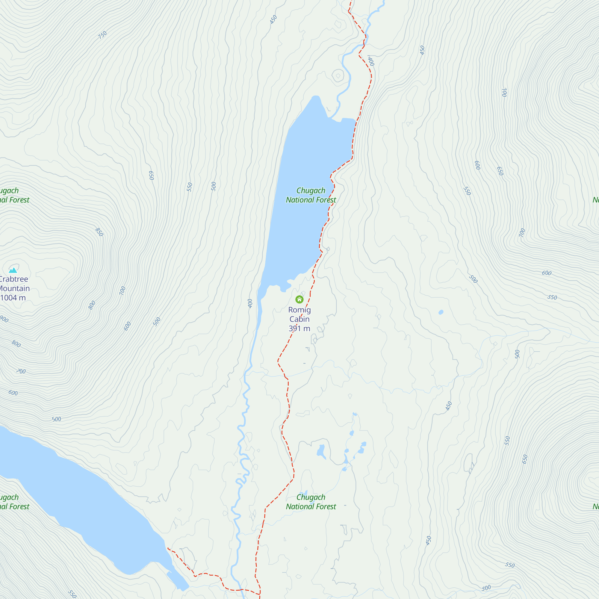 Romig Cabin map