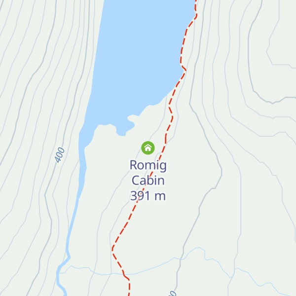 Map of Romig Cabin