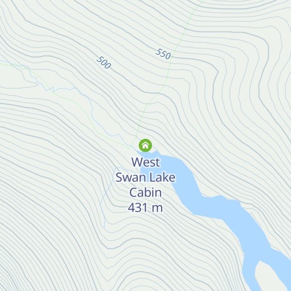 Map of West Swan Lake Cabin