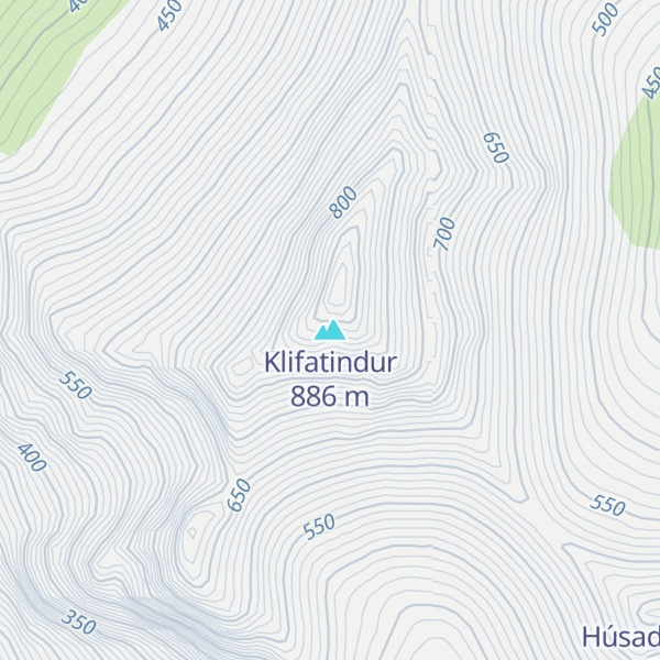 Map of Klifatindur