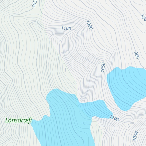 Map of Flugustaðatindar