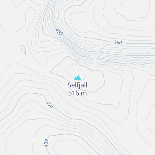 Map of Selfjall