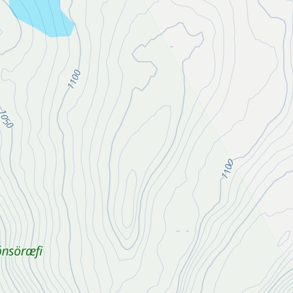 Map of Hofsjökull Suður