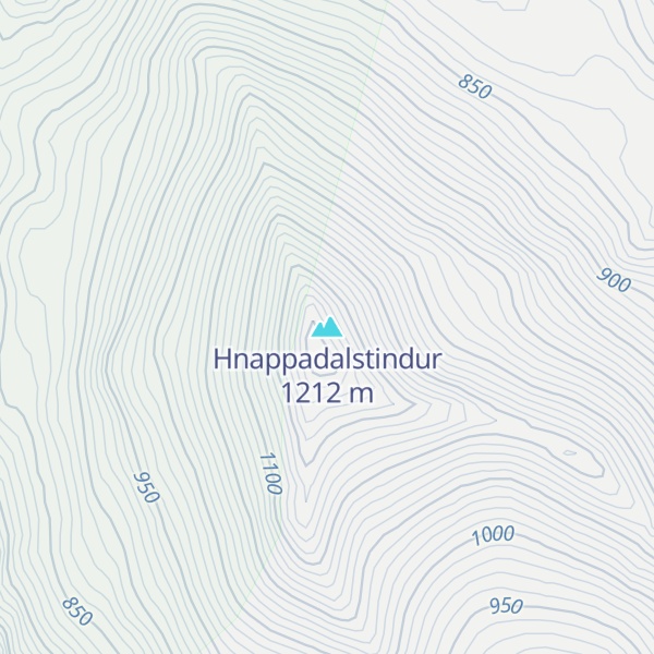 Map of Hnappadalstindur