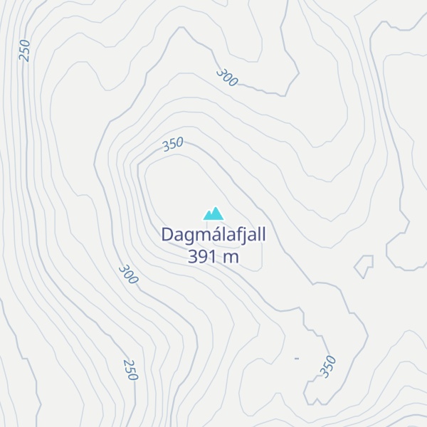Map of Dagmálafjall