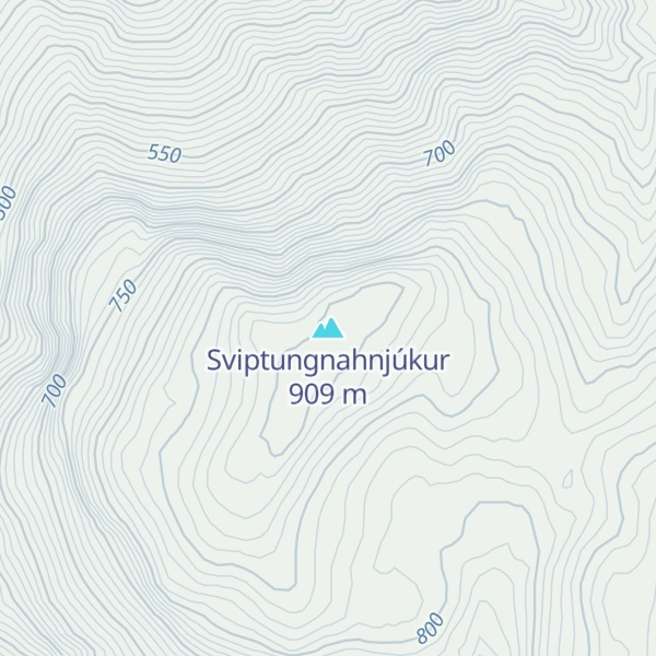 Map of Sviptungnahnjúkur