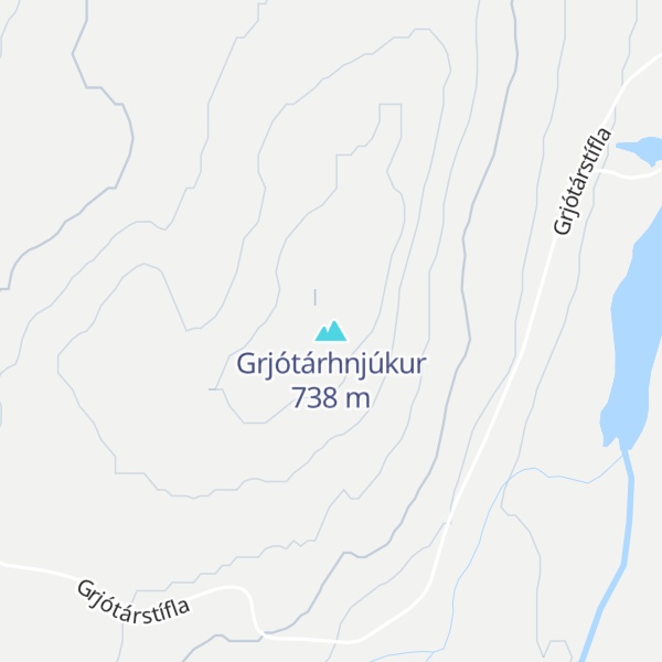 Map of Grjótárhnjúkur