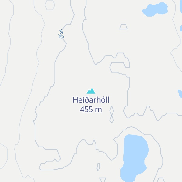 Map of Heiðarhóll
