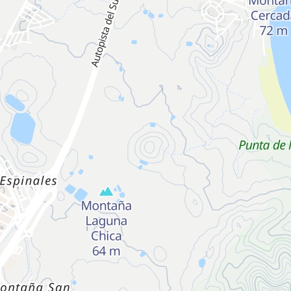 Map of Montaña del Diablo