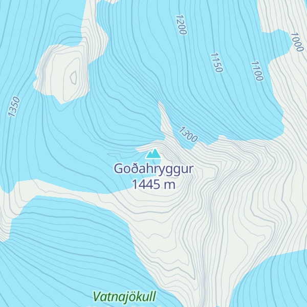 Map of Goðahryggur
