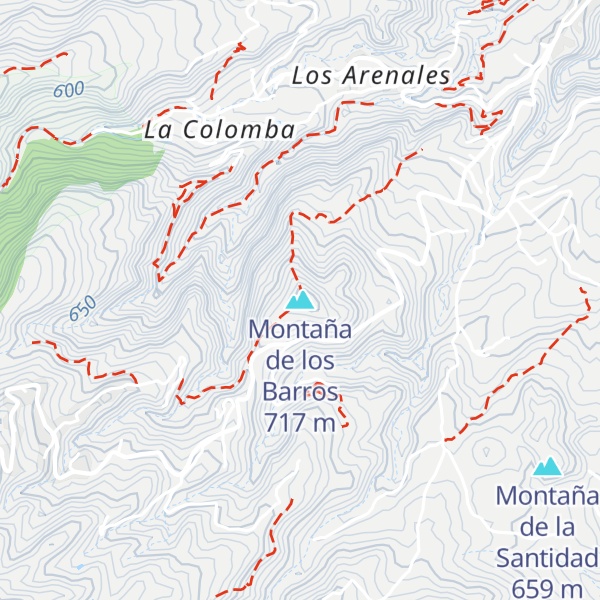 Map of Montaña de los Barros