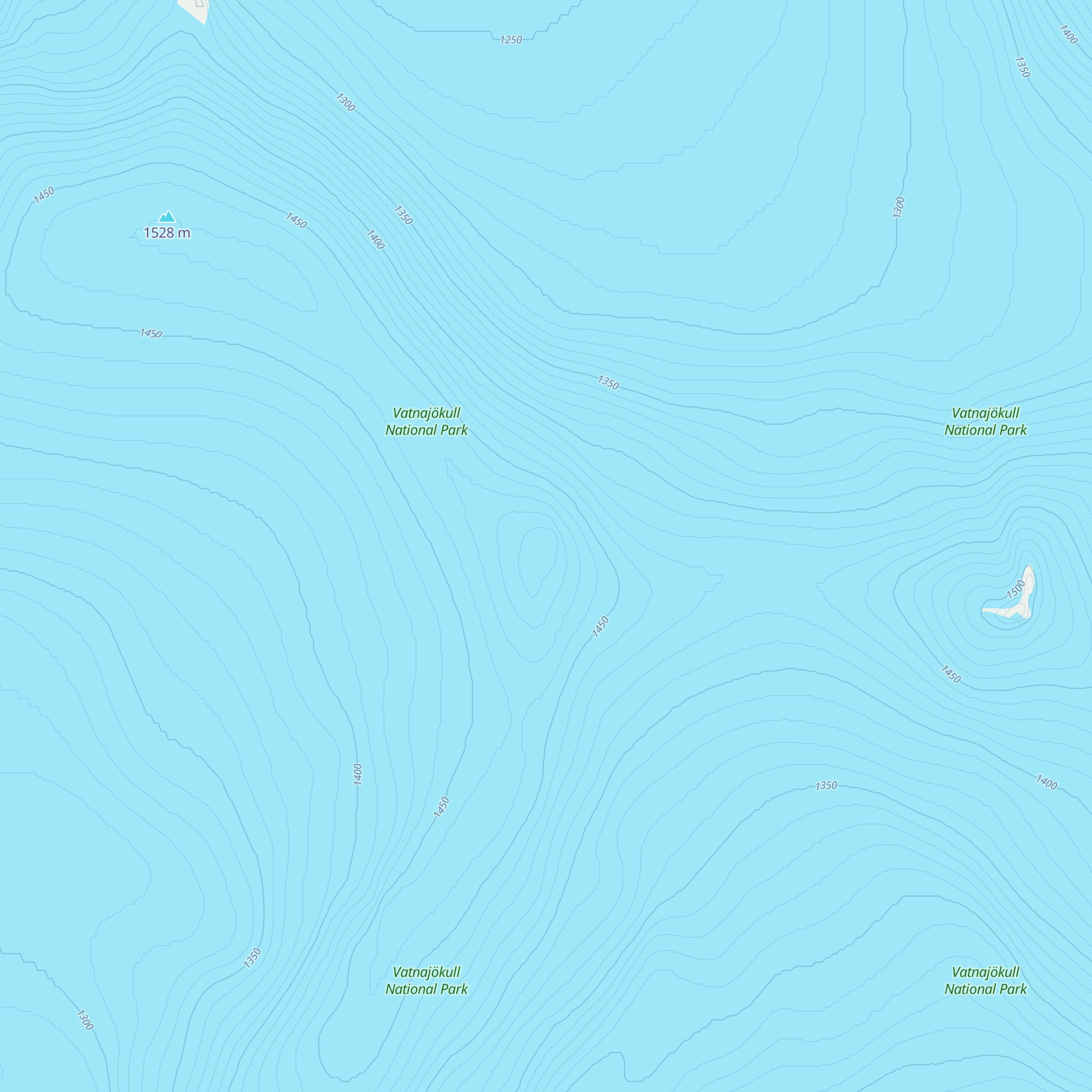 Goðahnjúkar map