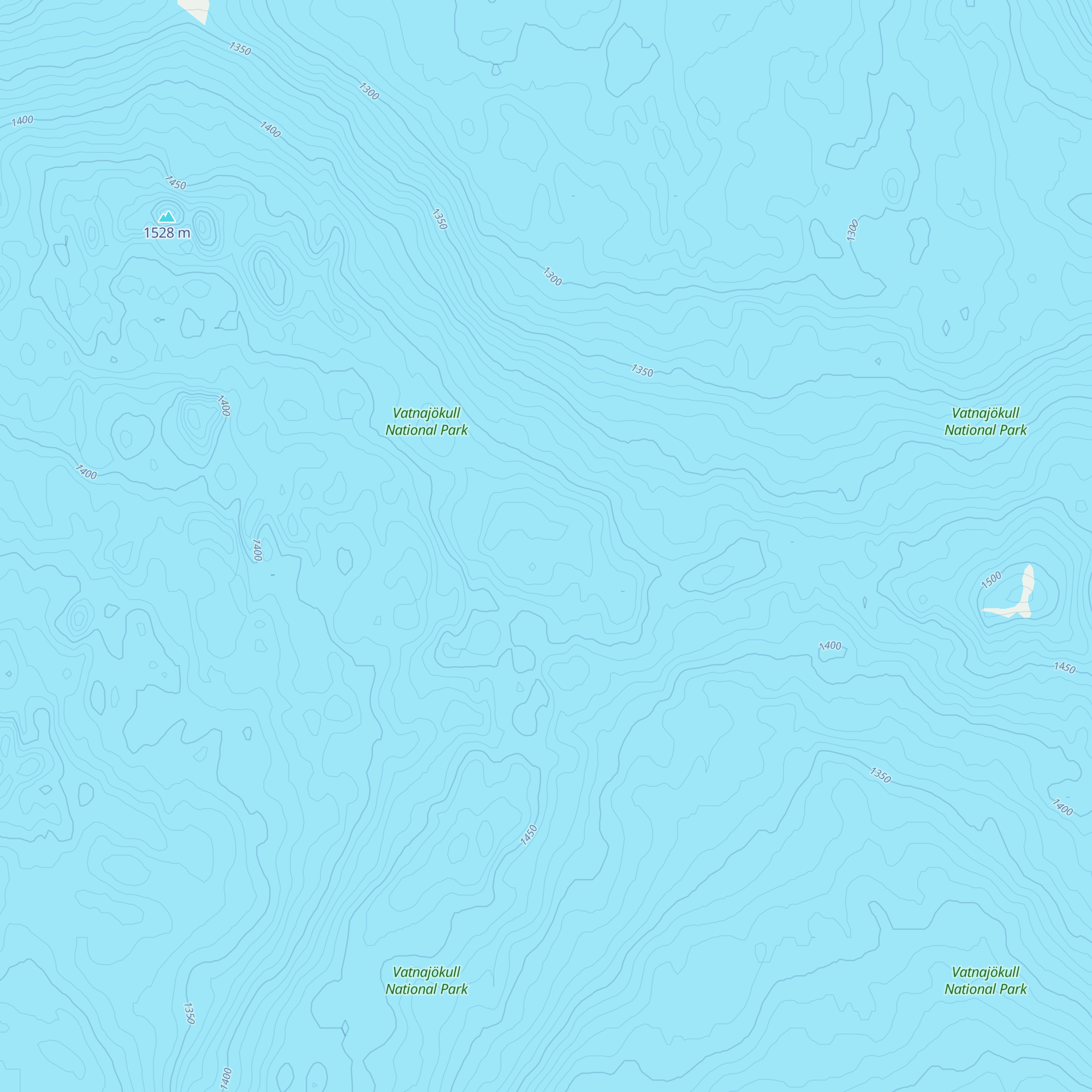 Goðahnjúkar map