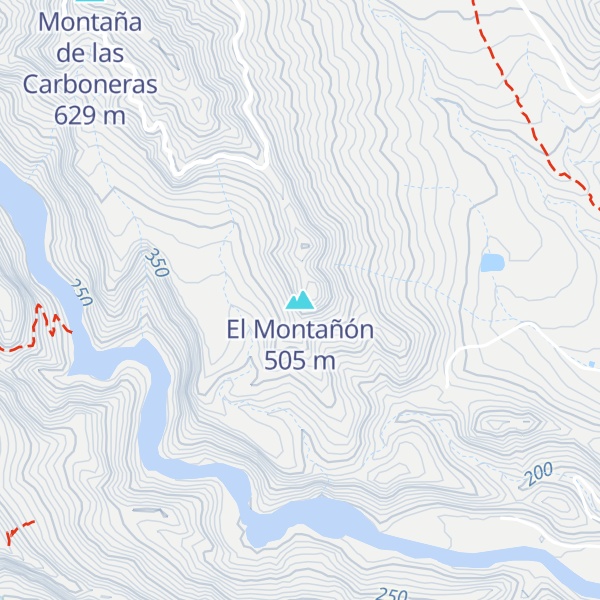 Map of El Montañón