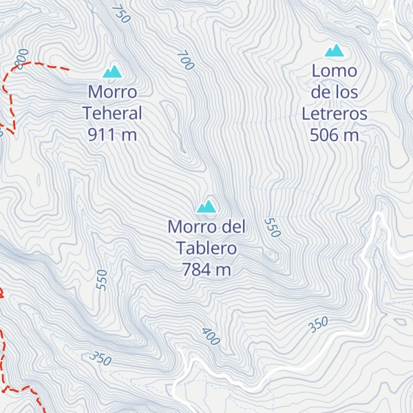 Map of Morro del Tablero
