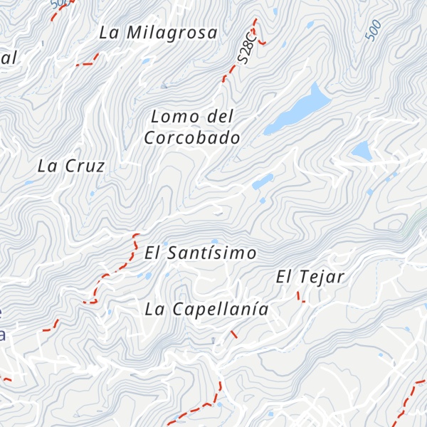 Map of Lomo de la Vizcaína