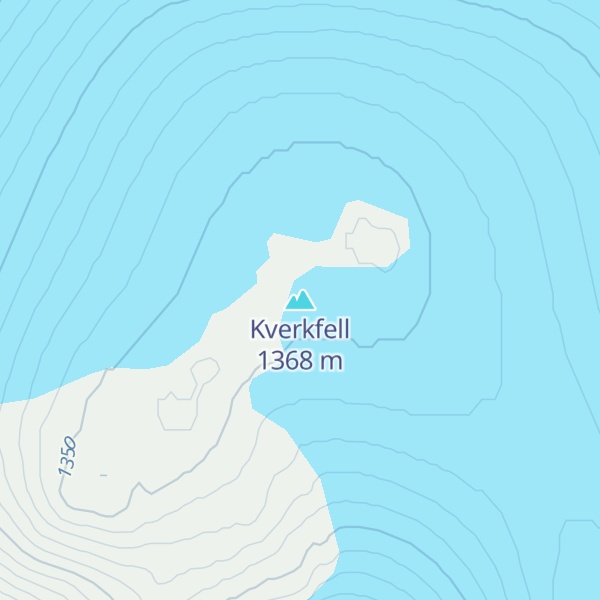 Map of Kverkfell
